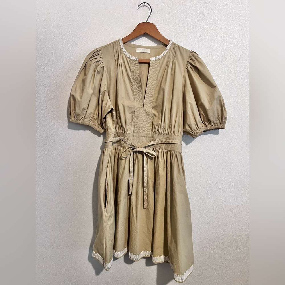Ulla Johnson Wilda Embroidered Puff-Sleeve Mini Dress - Picture 6 of 16